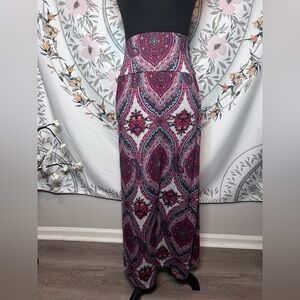 Boho Paisley Maxi Skirt | Festival Indie 70s Inspired | L